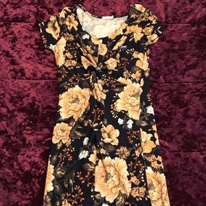 Knee Length Floral Dress